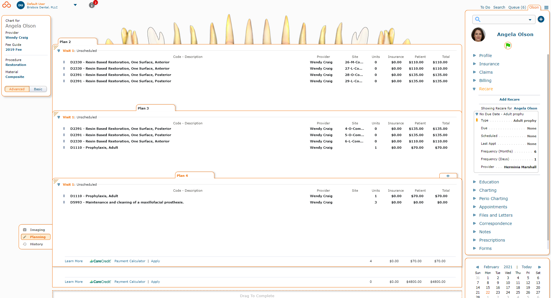 screenshot of Curve Dental